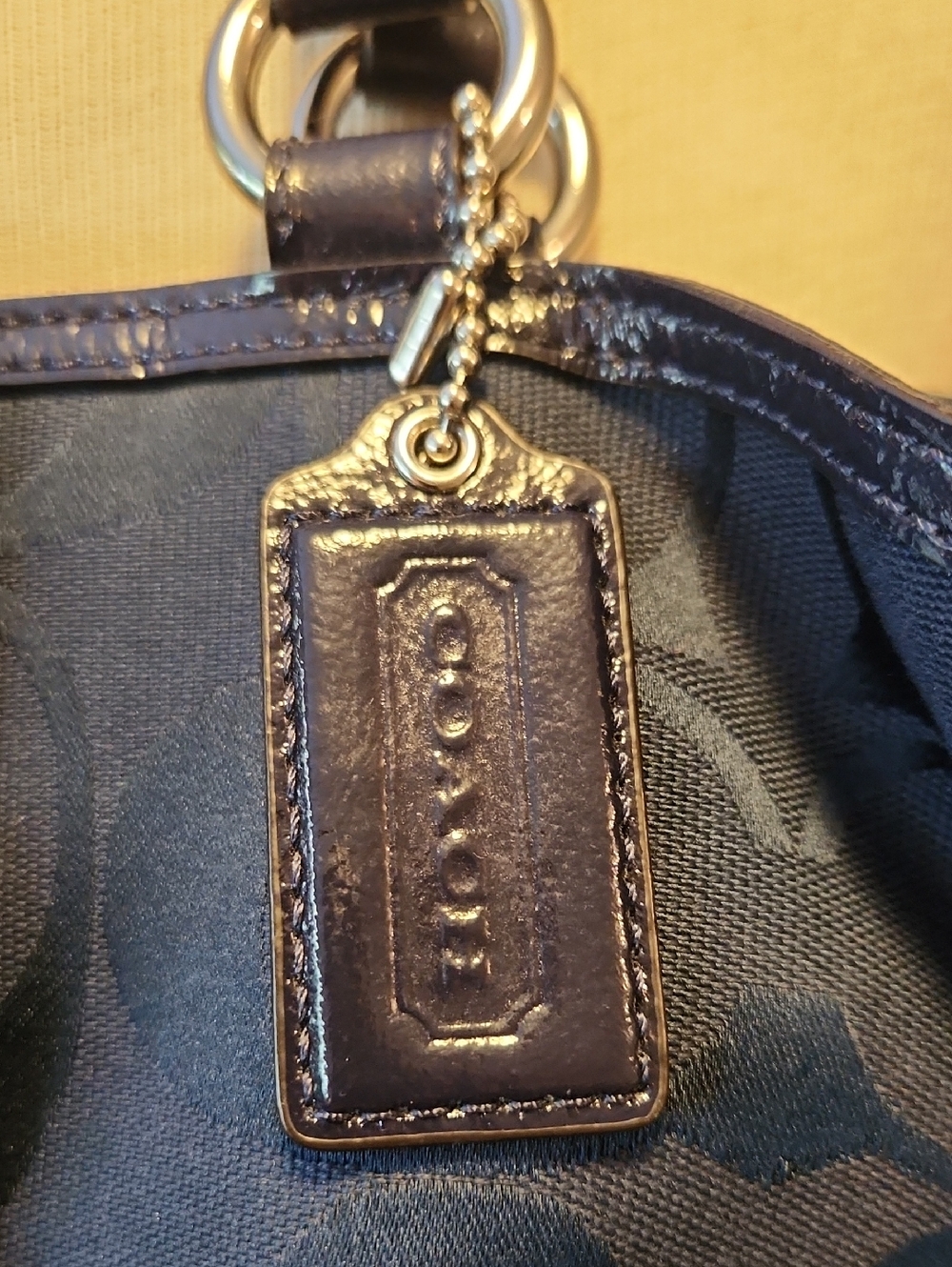 Coach Navy Signature Canvas Shoulder Soho Bag From May 2012 - Picture 3 of 16